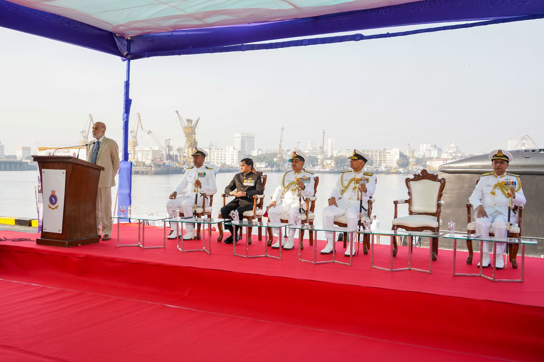 Commissioning Of Indian Naval Ship Vagir By Admiral R Hari Kumar, PVSM, AVSM, VSM, ADC Chief Of The Naval Staff - 23rd Jan 2023123
